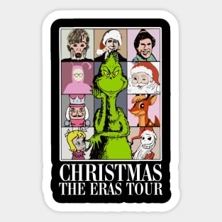 Christmas The Eras Tour Christmas Family And Merry Grinchmas Sticker